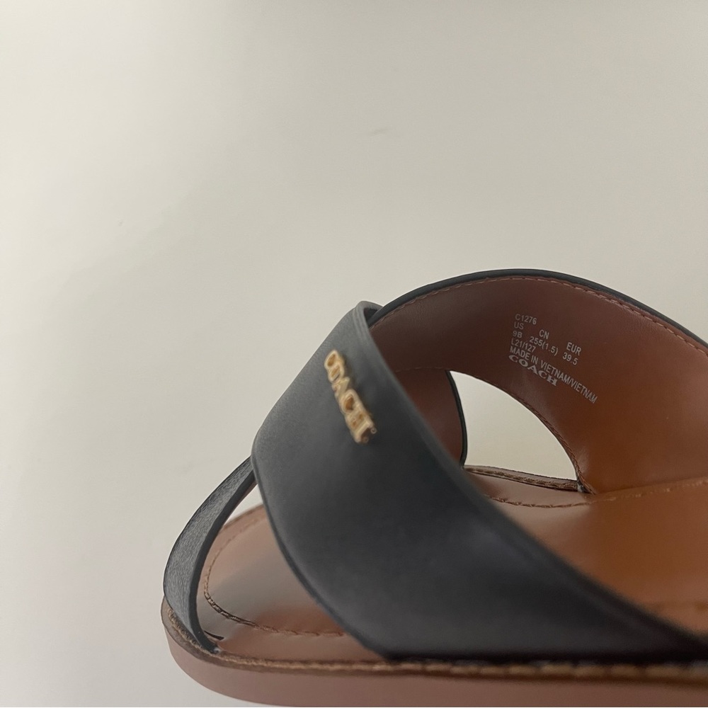 Coach Hilda Sandal In Signature Canvas In Black Color - New In Box - Picture 10 of 13